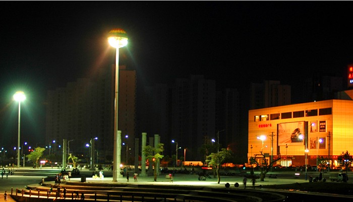 廣州員村購物購物廣場LED高桿燈照明工程